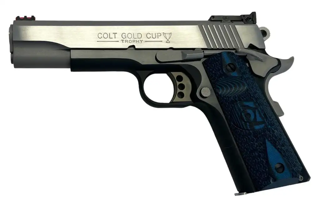 COLT 1911 GOLD CUP 38 SUPER ACP 5" TWO TONE